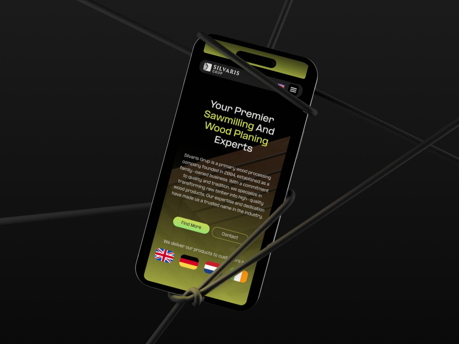 Mobile preview website Silvaris