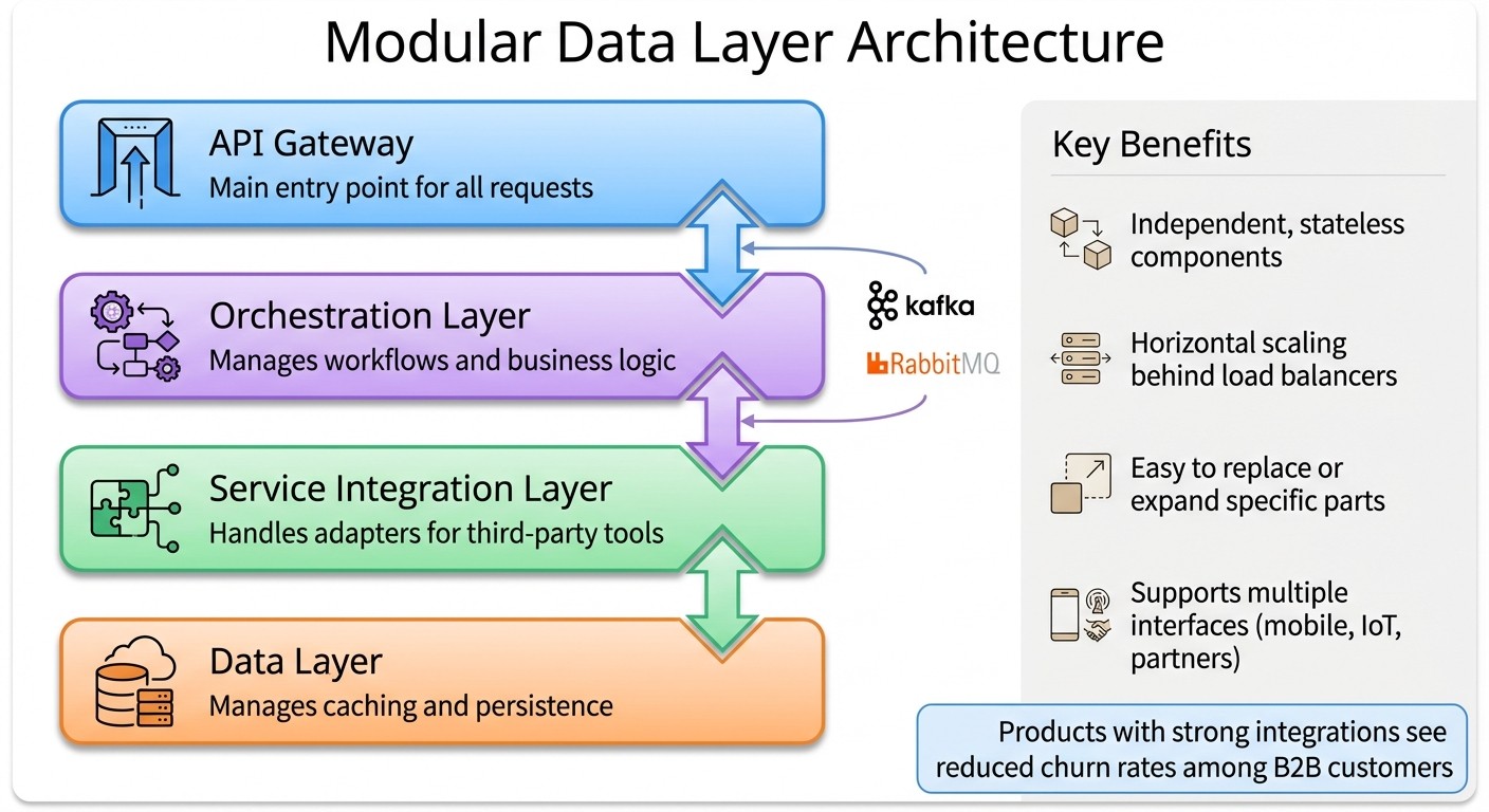 Four-Layer Architecture for Developer-First B2B SaaS Data Systems
