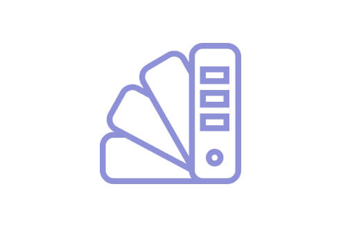 Color swatches icon.