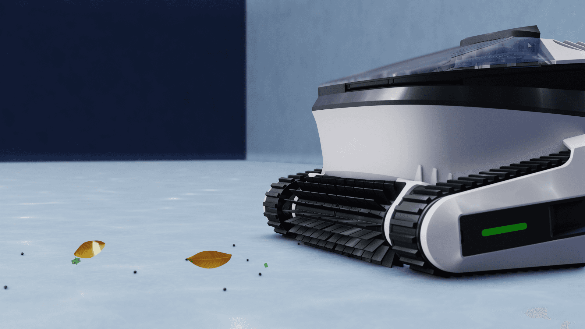 Seauto sucking debris into its filtration system