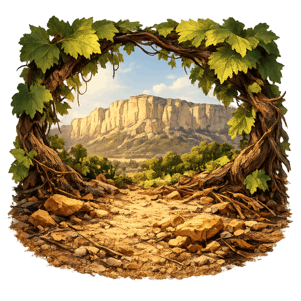 Detailed graphic of the Broke Fordwich wine region.