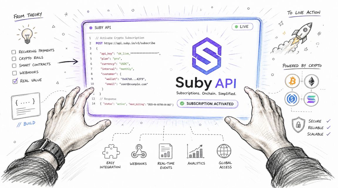 Implementing Crypto Subscriptions with the Suby API