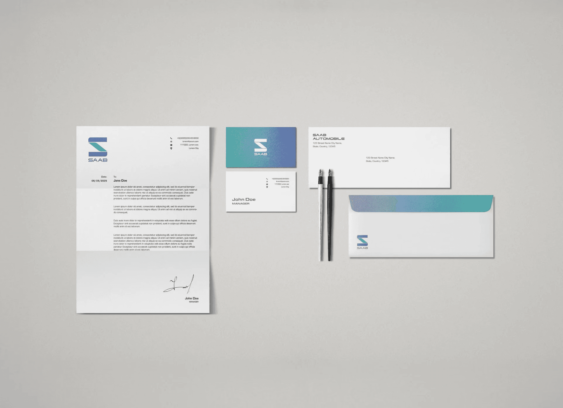 Vertical coffee can mockup with clean monochrome label design