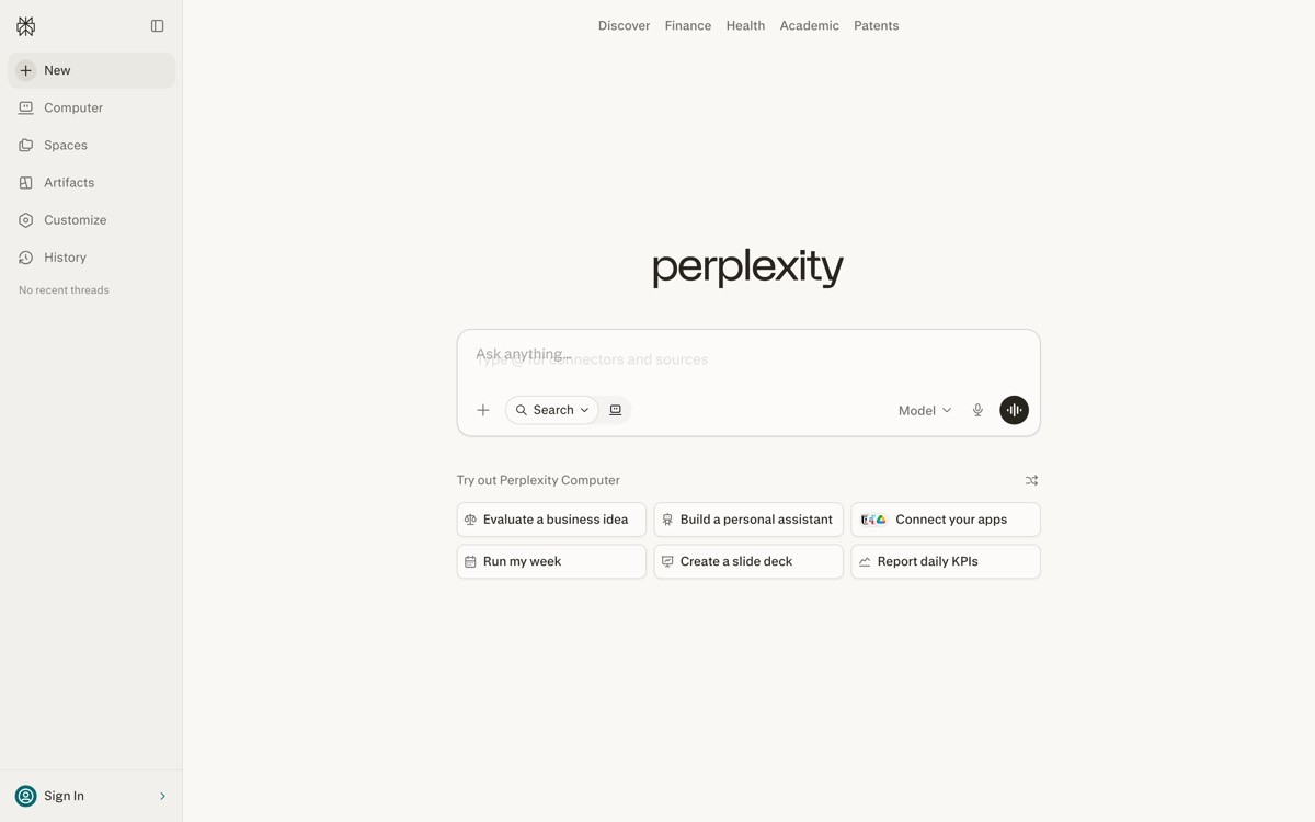 Best AI SaaS Landing Page Examples with Perplexity
