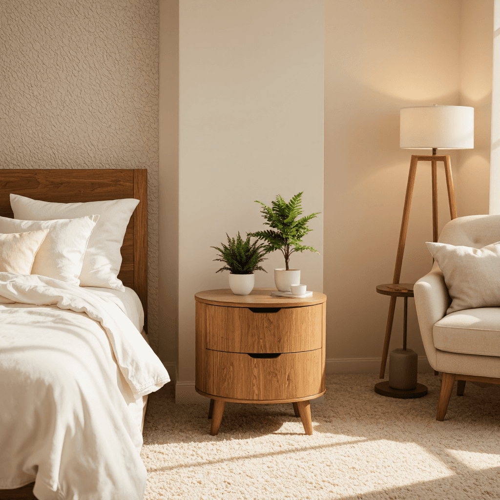 product photography of Home decor or bedroom furniture