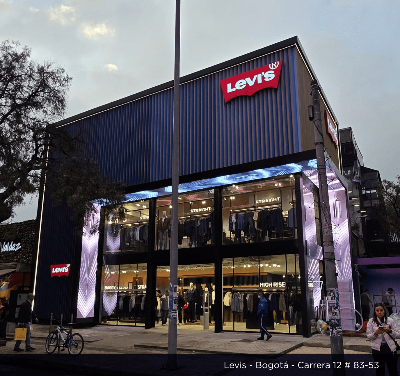 Proyecto flagship store de Levi’s en la Zona Rosa de Bogotá.