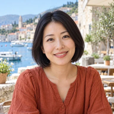 Portrait of Aiko Mori, fictional demo guest
