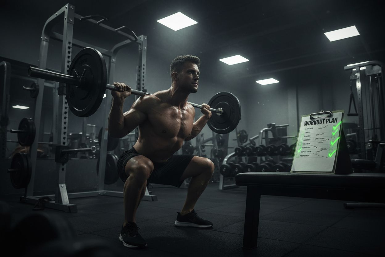 Squat during a 5 day workout split