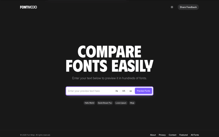 Font Mojo