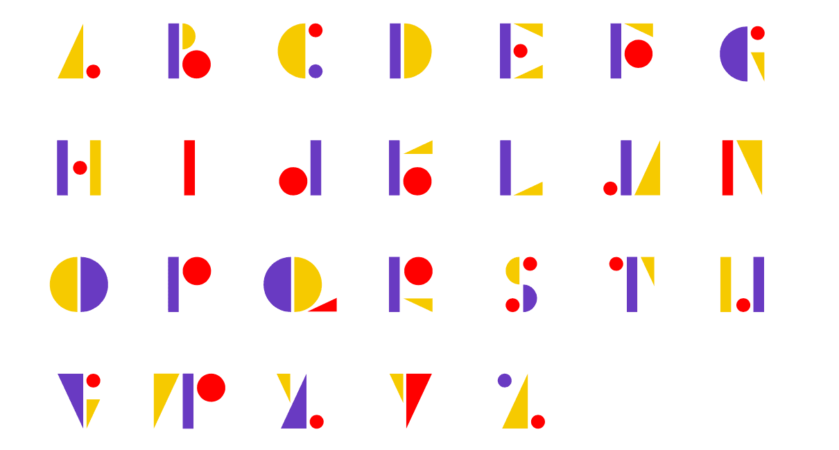 sutnar typeface specimen layout