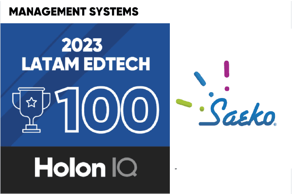 Saeko como parte de la lista anual de las startups EdTech más prometedoras de LATAM por HolonIQ 2023