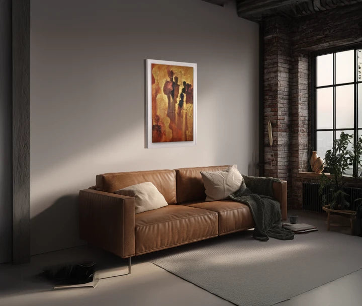 premium art poster and canvas prints, with originals available, from QART , of the artwork " They stood so we can walk "