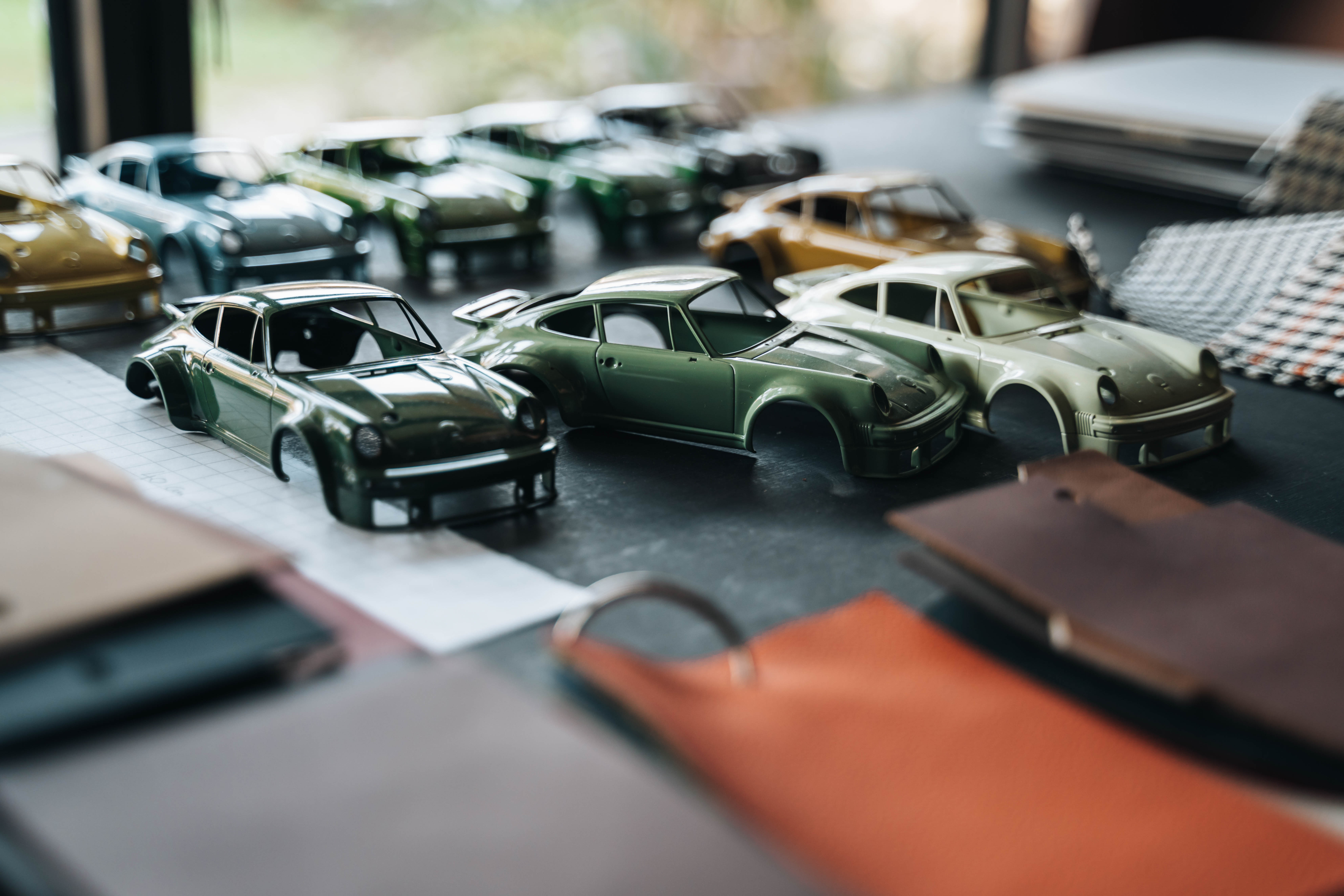 Campioni di vernici per carrozzeria a forma di Porsche 