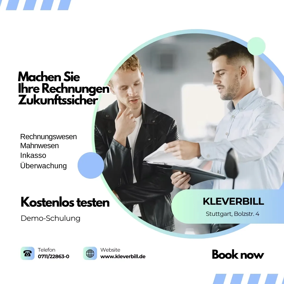 KLEVERBILL streamlines your invoicing and payment processes.