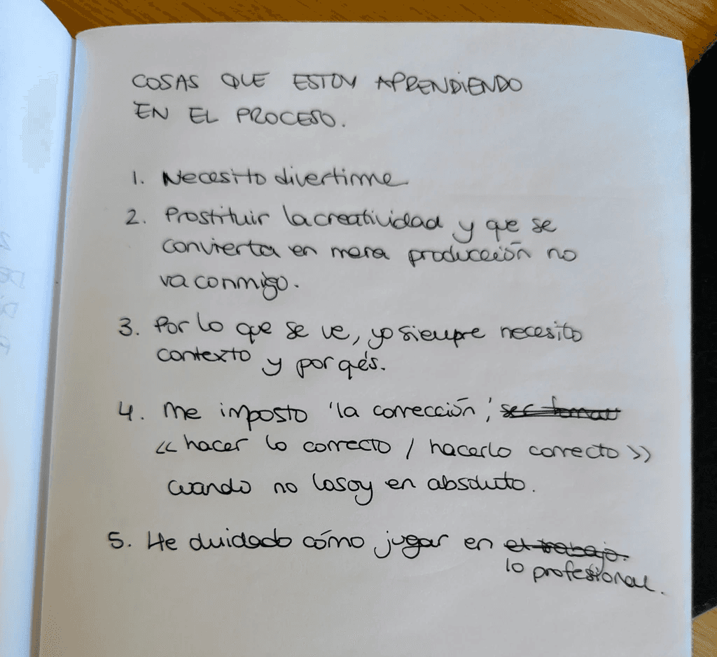 Lista de aprendizajes en mi nueva etapa
