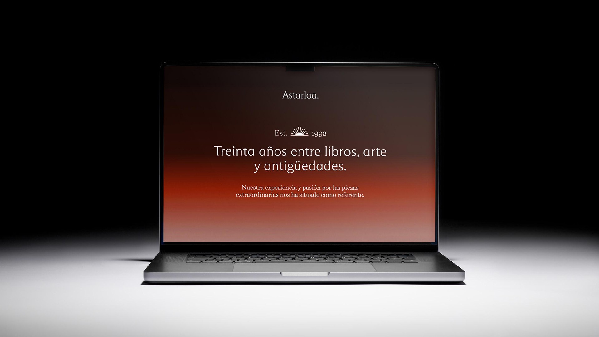 Abstract streaks of orange and blue light