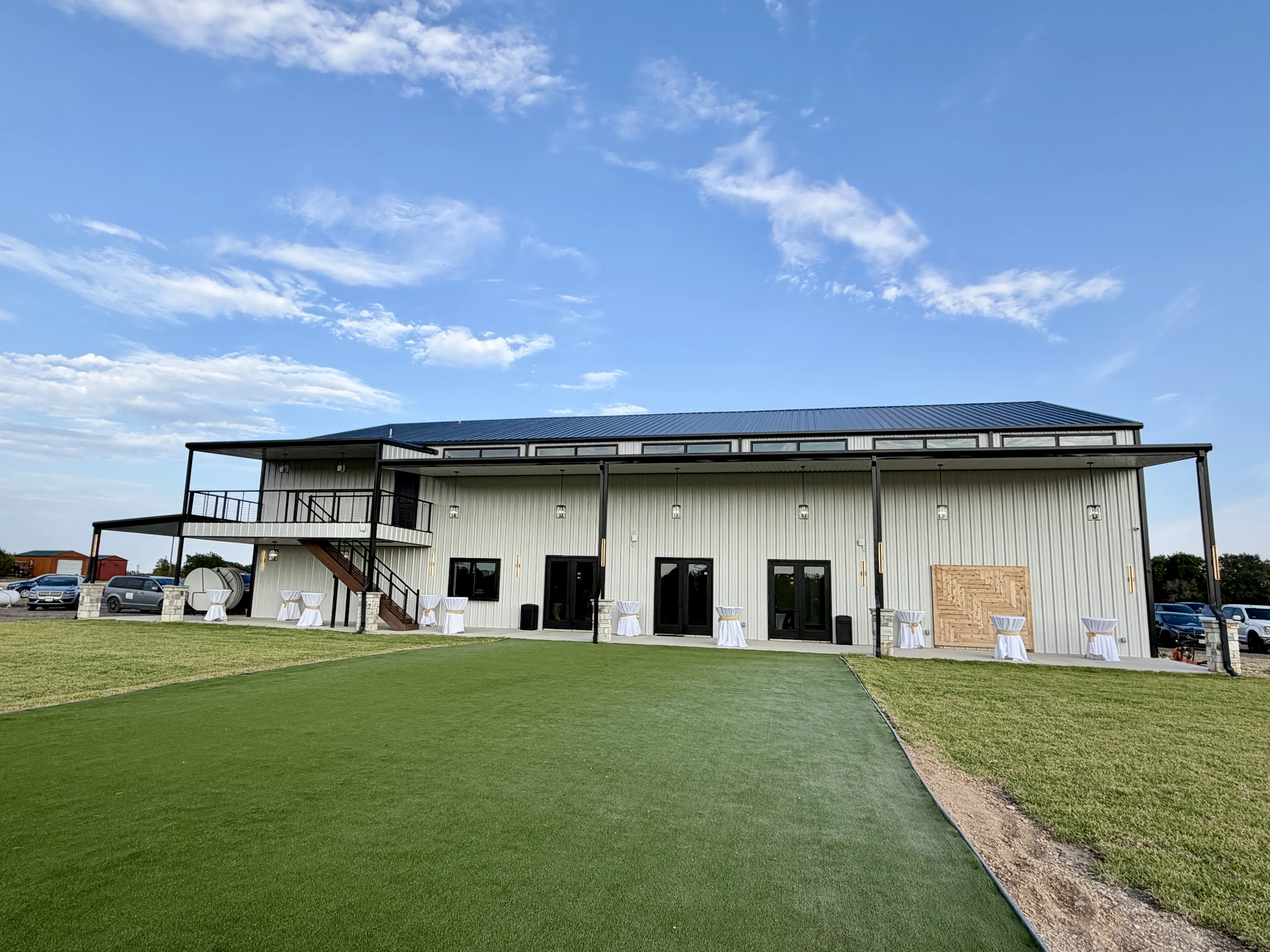 The Venue at Wildflower Hill built by Perks Metal Works Lampasas, Texas