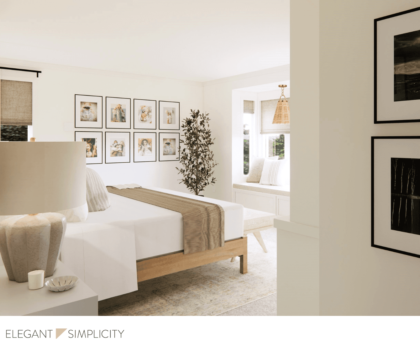 We’re so excited to share details from The Medina House: Primary Bedroom –– one of our favorite interior design + professional organizing projects in Medina, WA.