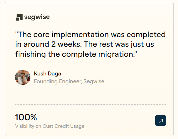 Segwise customer story