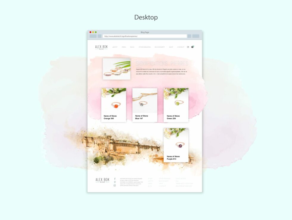 ALEX BOK website Stone by Suzaku Productions