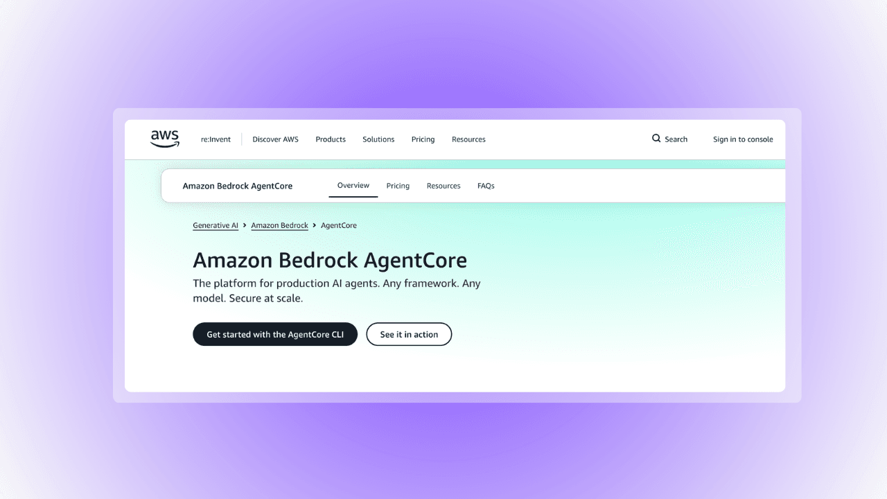 amazon bedrock homepage