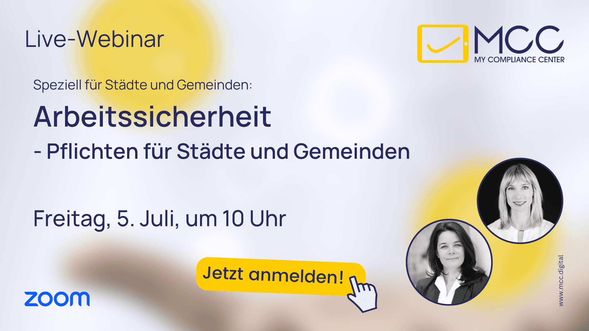 Live-Webinar: Arbeitssicherheit - Pflichten für Städte und Gemeinden - Freitag, 5. Juli ab 10 Uhr