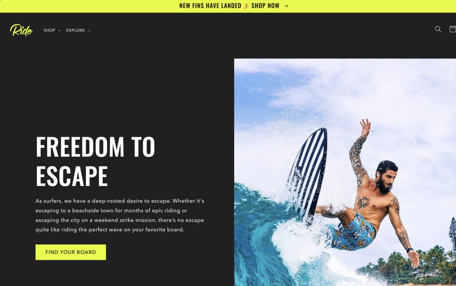ride shopify theme