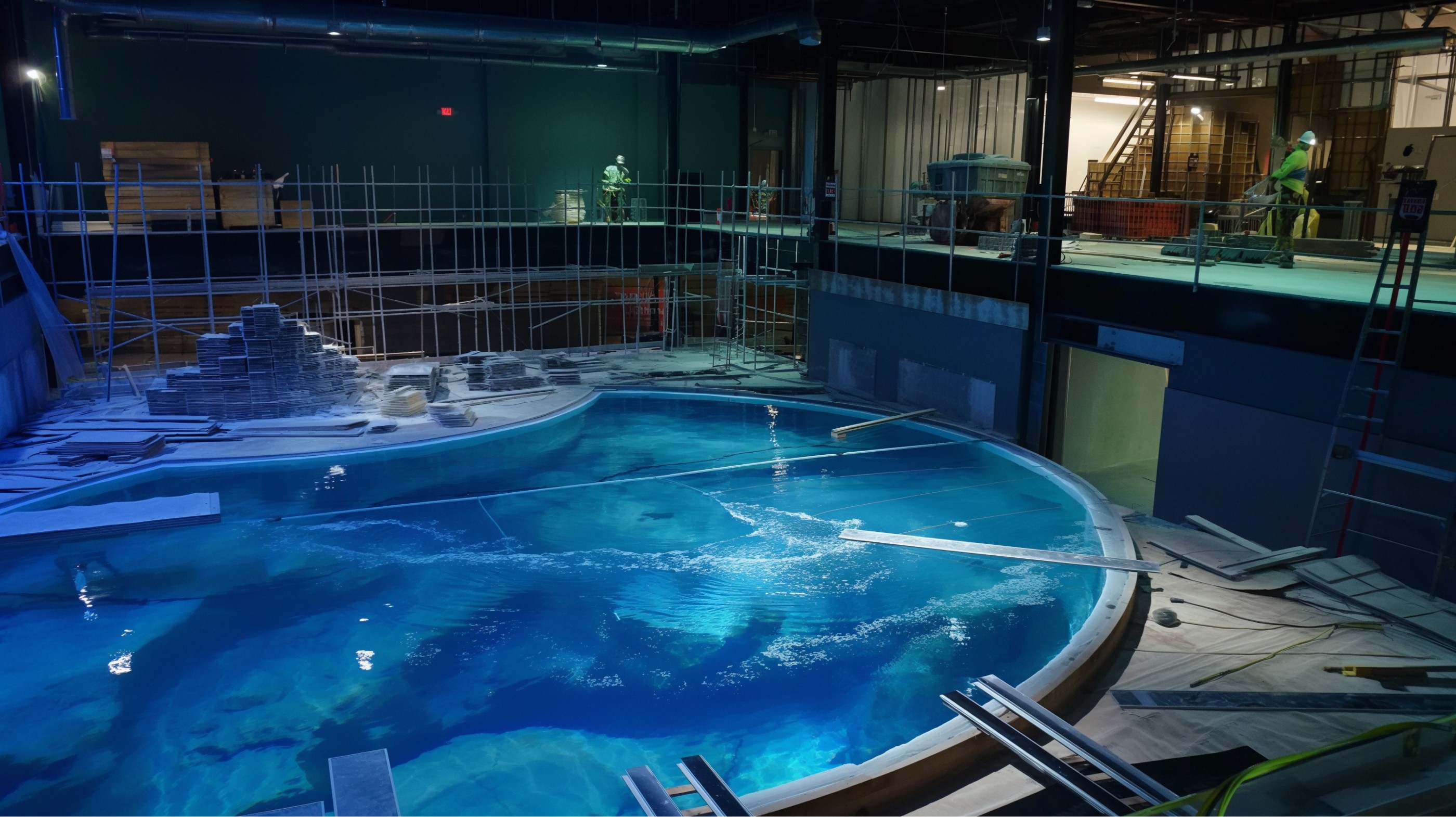 Large aquarium construction