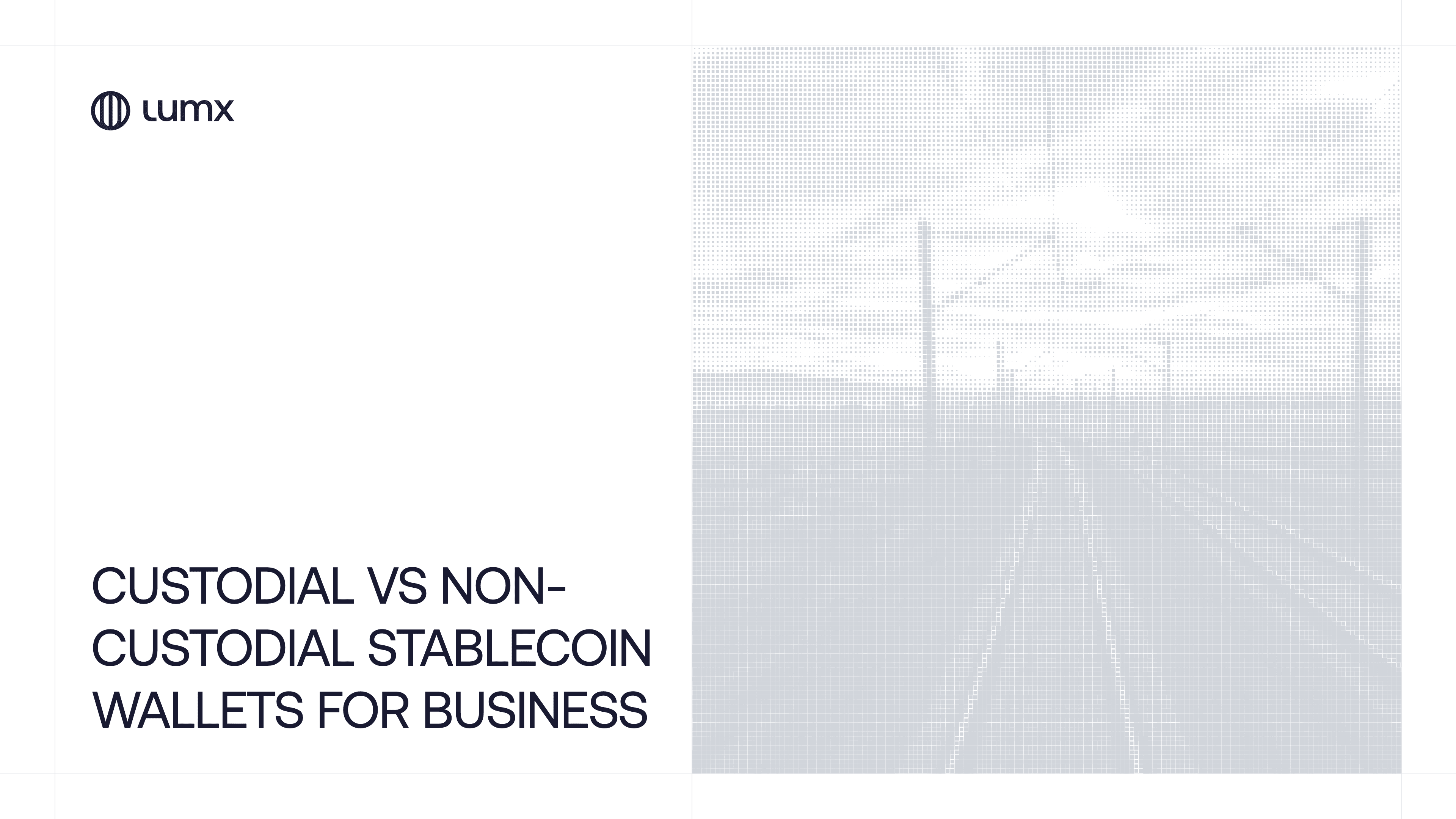Cover image for Lumx blog article: Custodial vs non-custodial stablecoin wallets for business