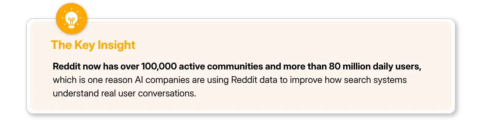 Reddit communities help AI search understand real user conversations.