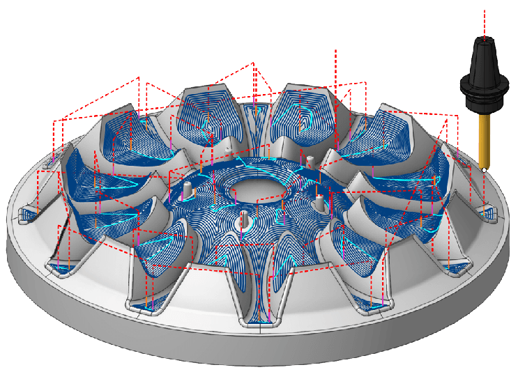 5-Axis Impeller Machining
