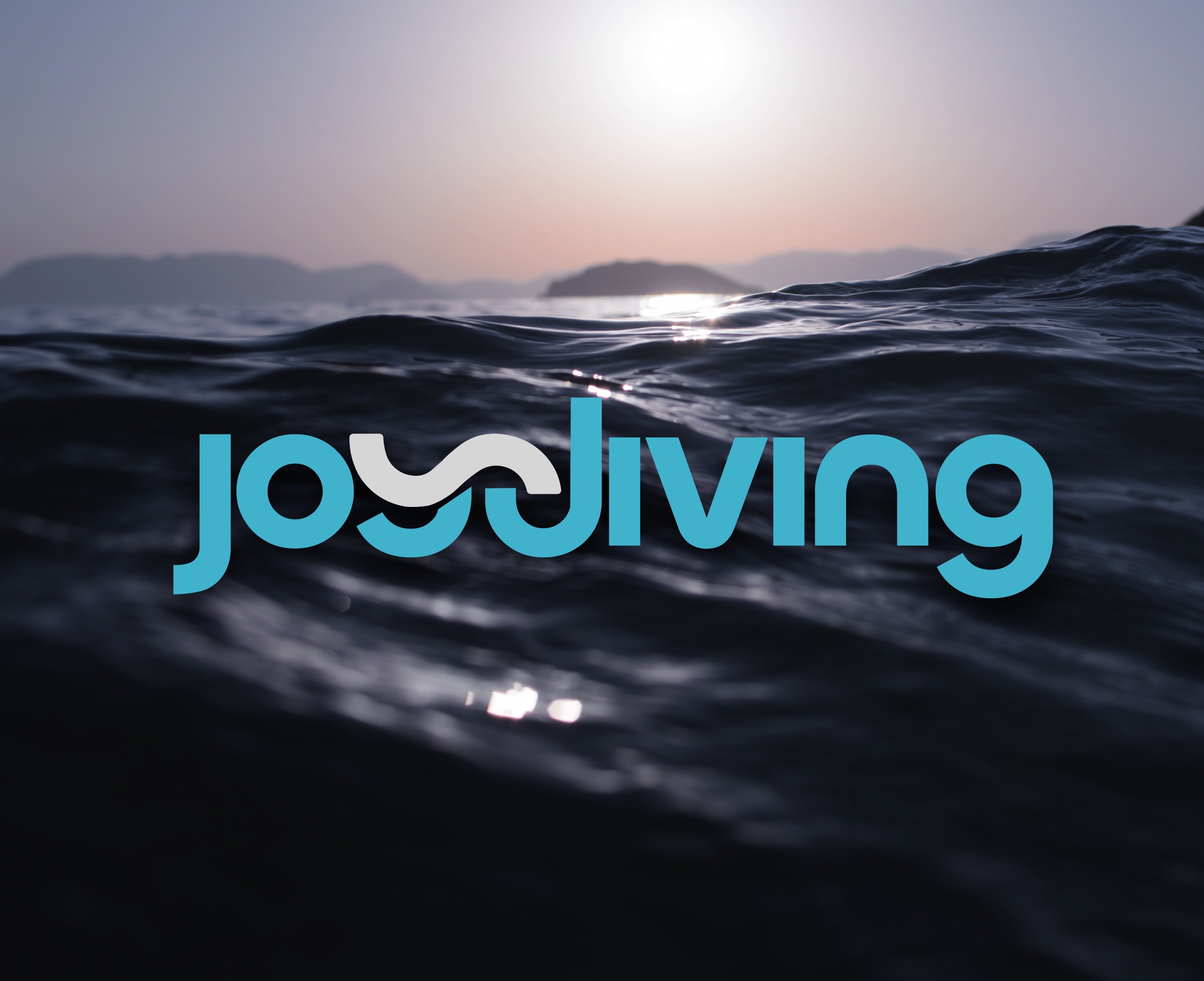 Shot of a Joydiving logo on a Sea Ocean background