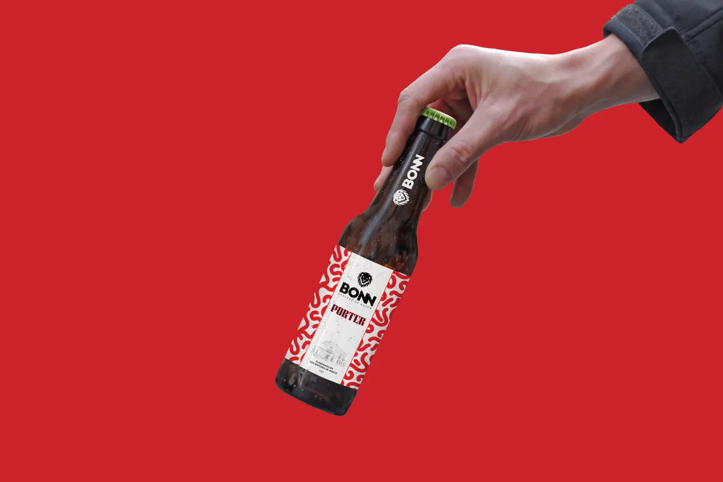 bonn porter label design