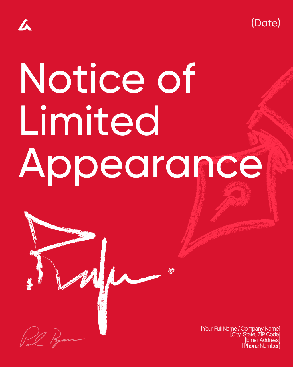 Notice of Limited Appearance