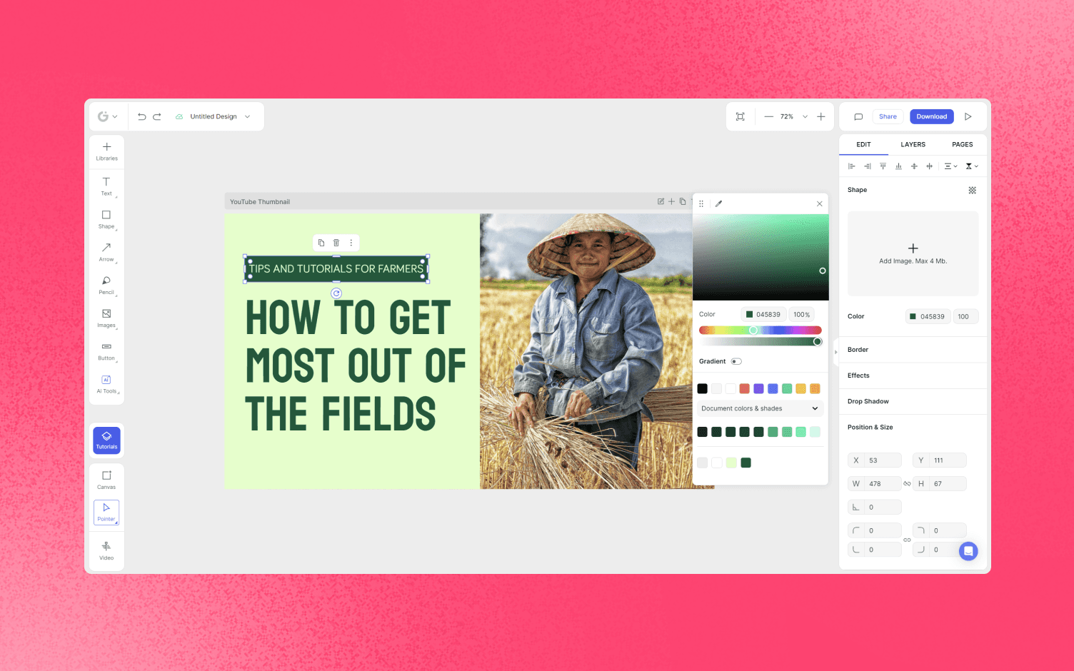 how to create youtube thumbnail
