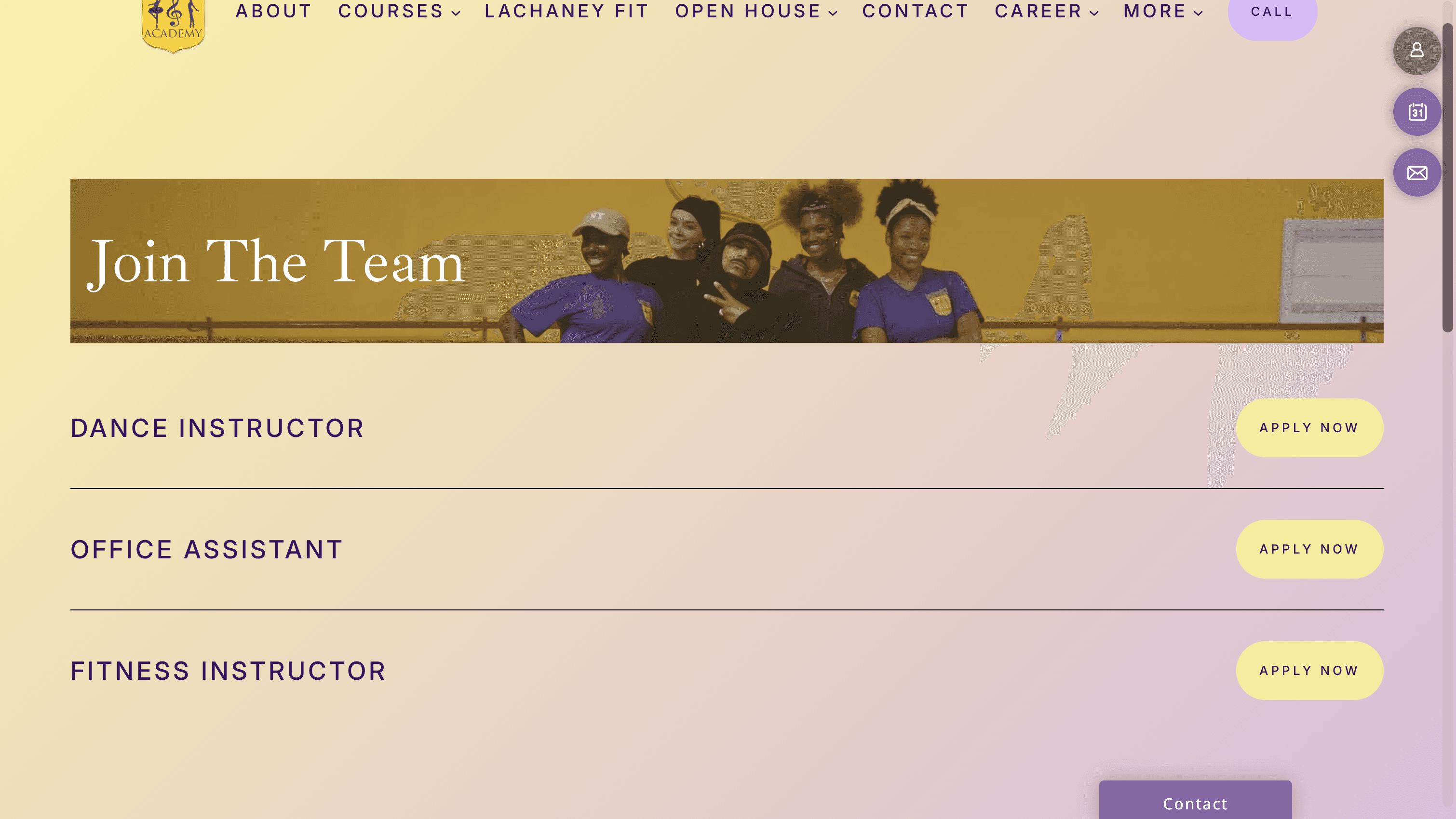 Job Application Page