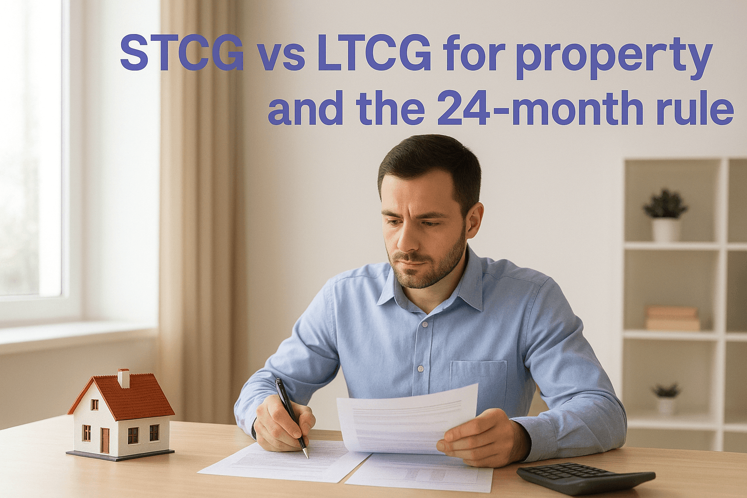 STCG vs LTCG for property and the 24-month rule