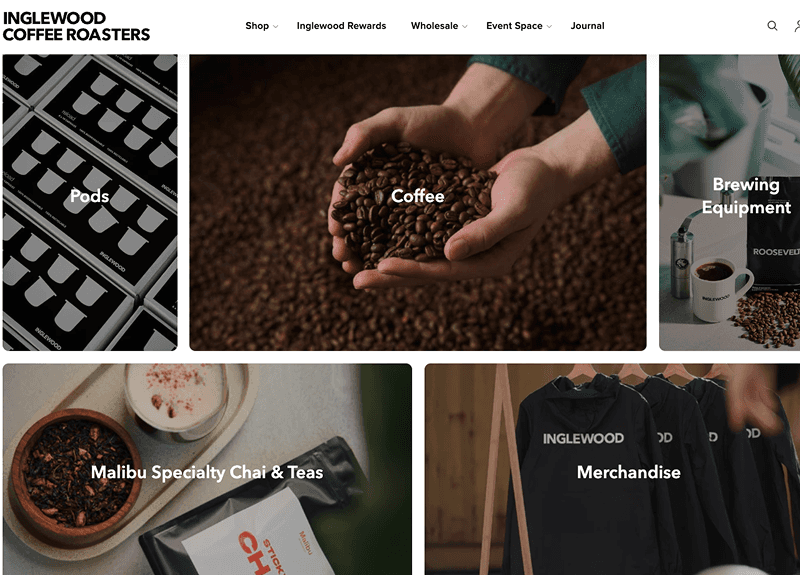 Inglewood Coffee Roaster Shopify design & development