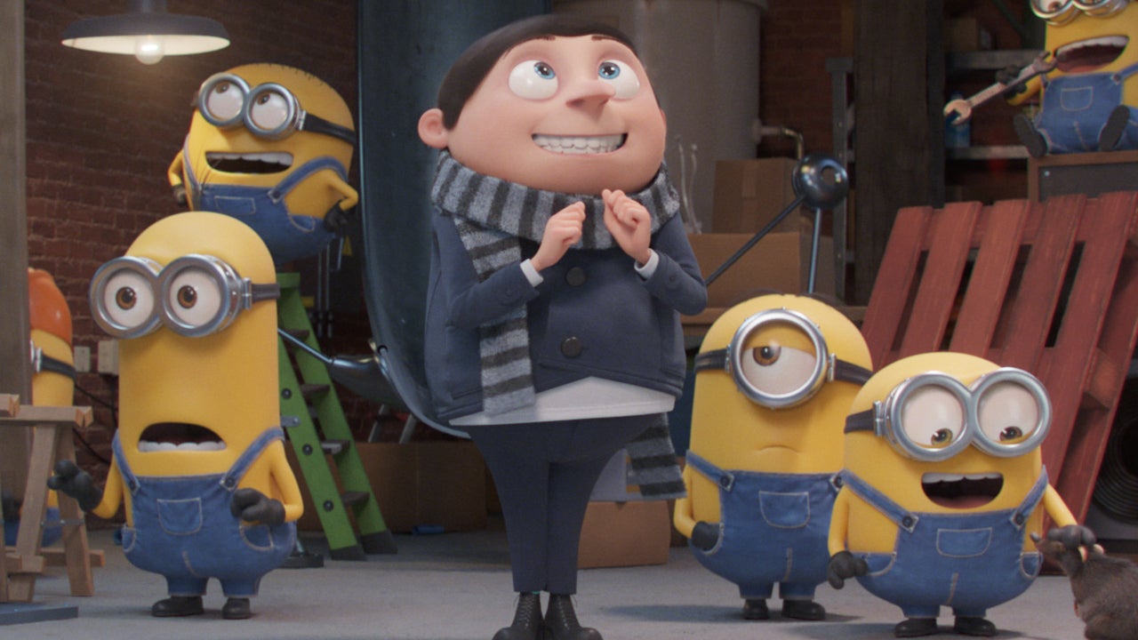 Gru with his minions - Gru meme template