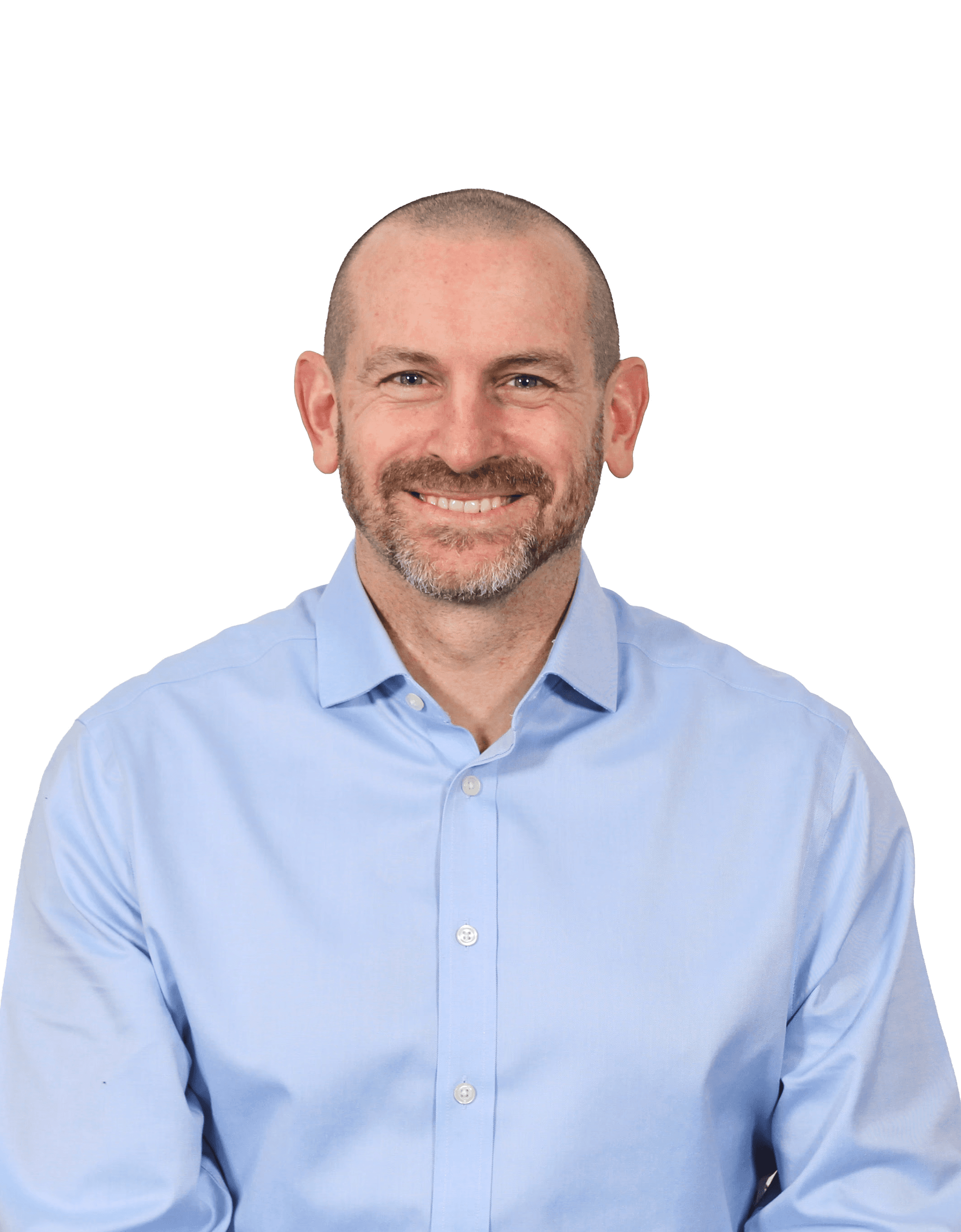 man crossing both arms