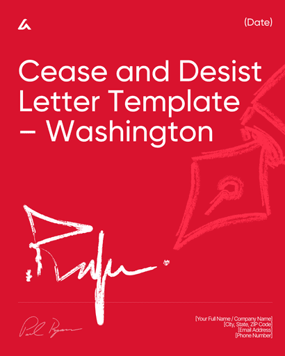 Cease and Desist Letter Template – Washington