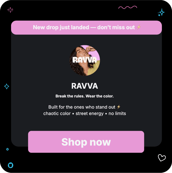 Linkie for ecommerce feature screenshot
