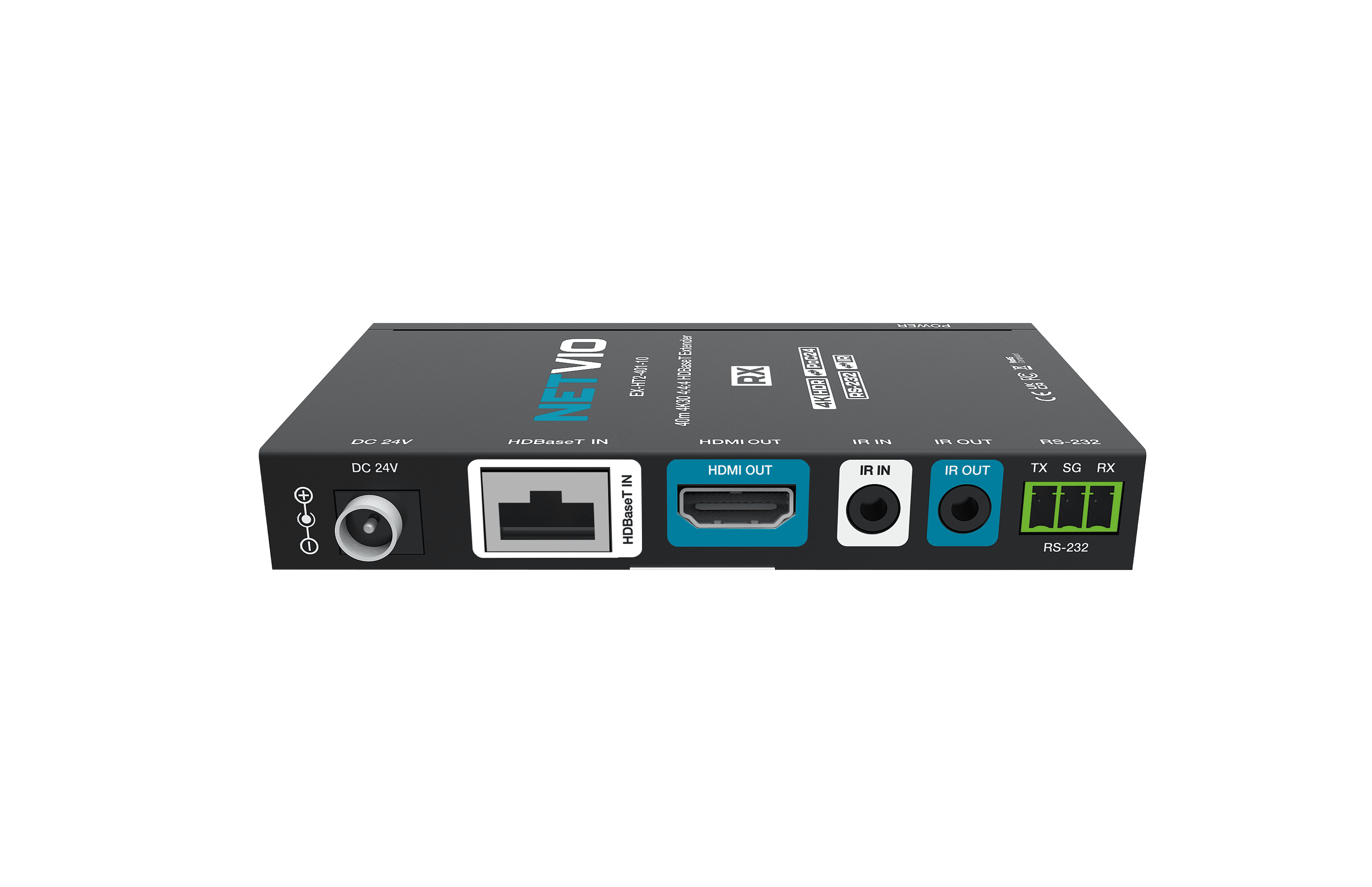 Netvio KVM Extender with HDMI, IR & RS-232 ports