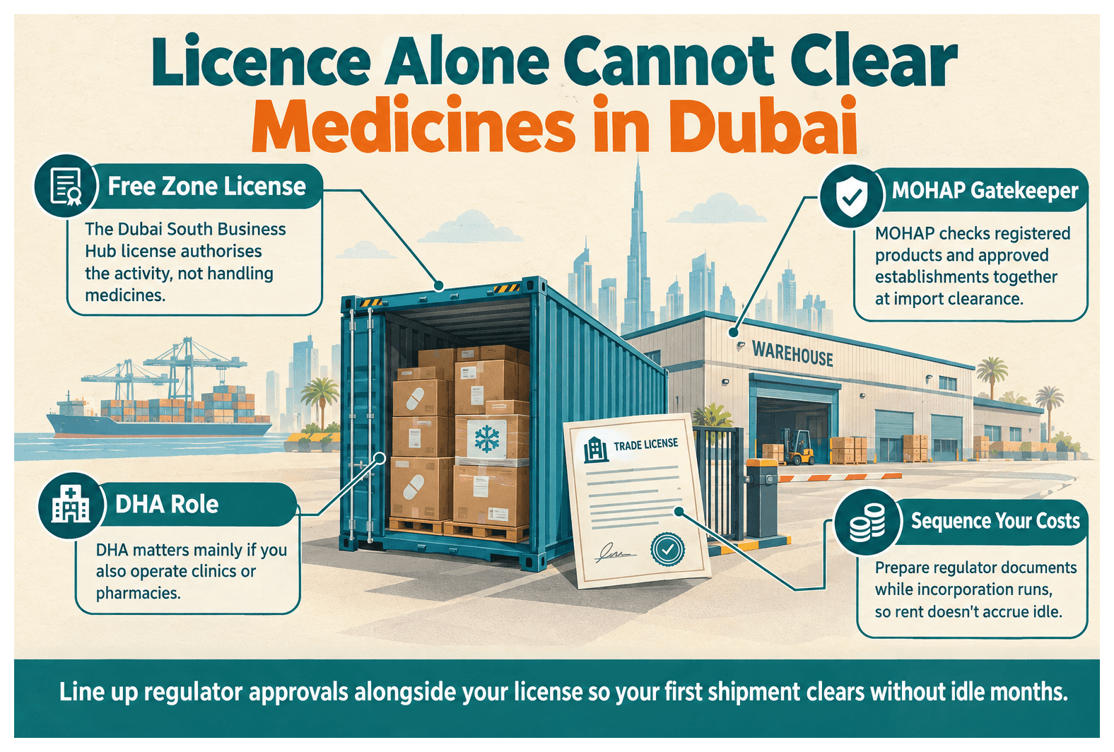 Infographic: What Approvals Does a Pharmaceutical Trading Company Need in Dubai