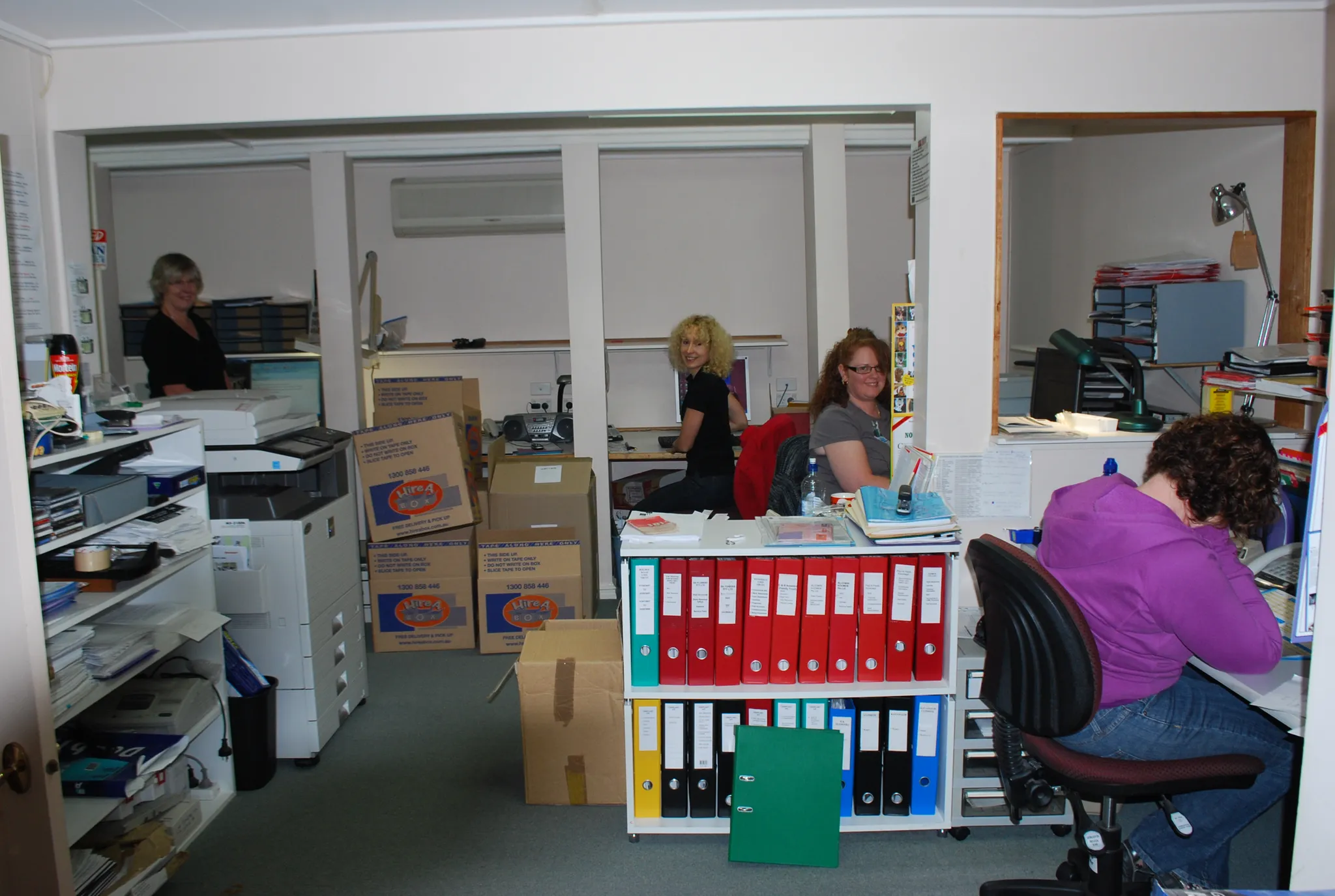 Leanne, now a PBS Director, pictured in purple in an earlier team photo.