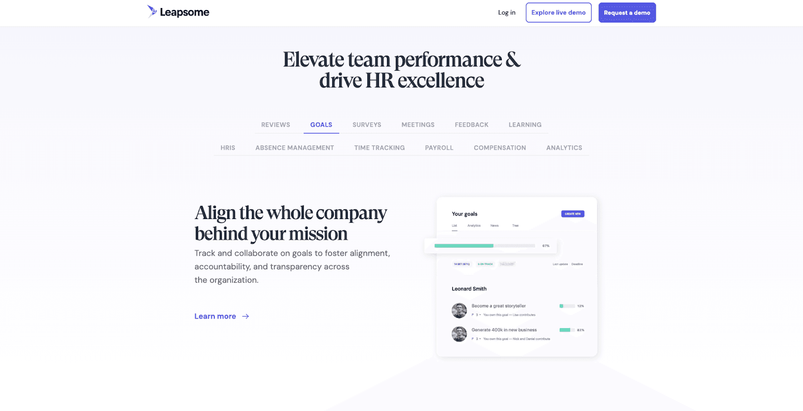 Leapsome’s performance management