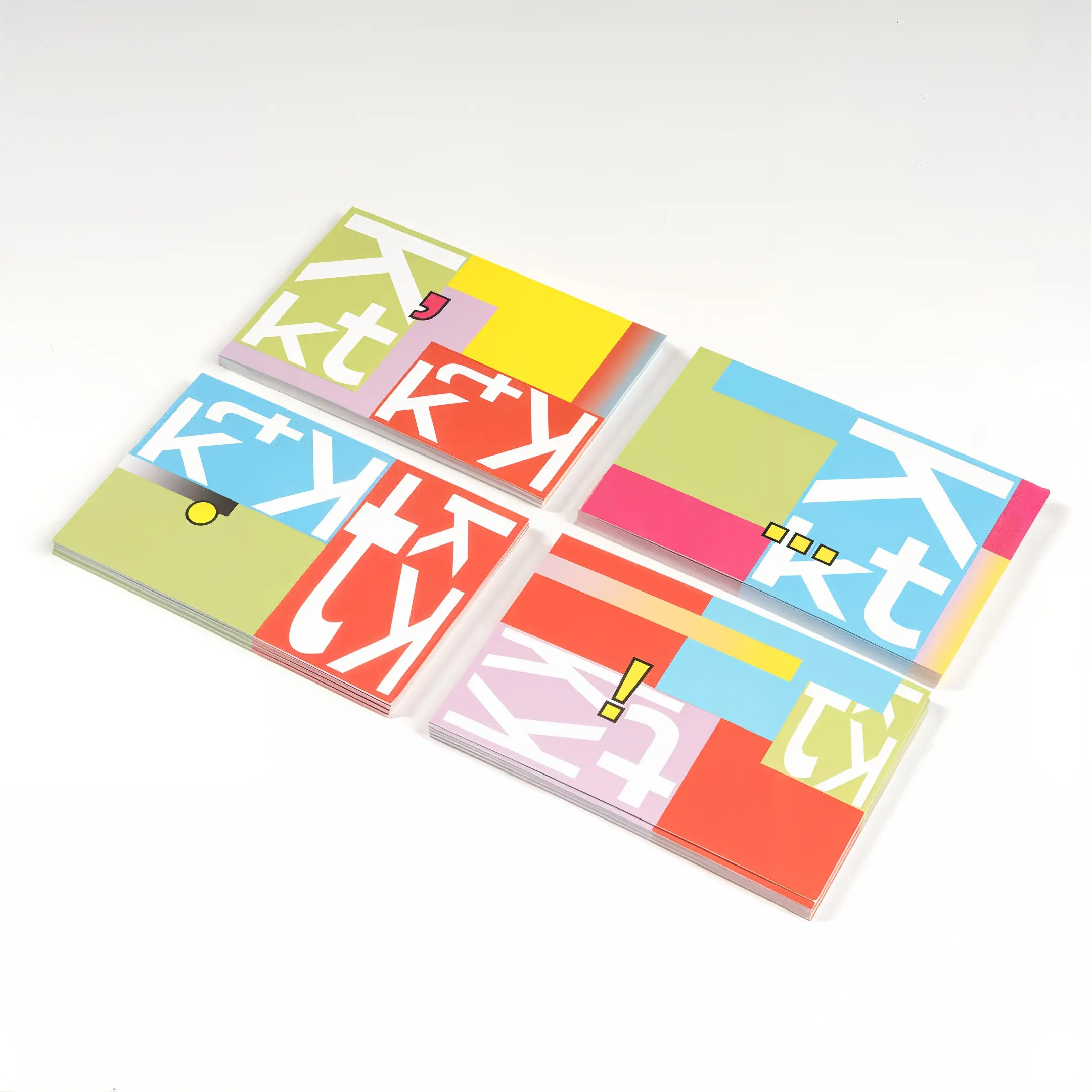 Neobrutalism style business cards for cultural center