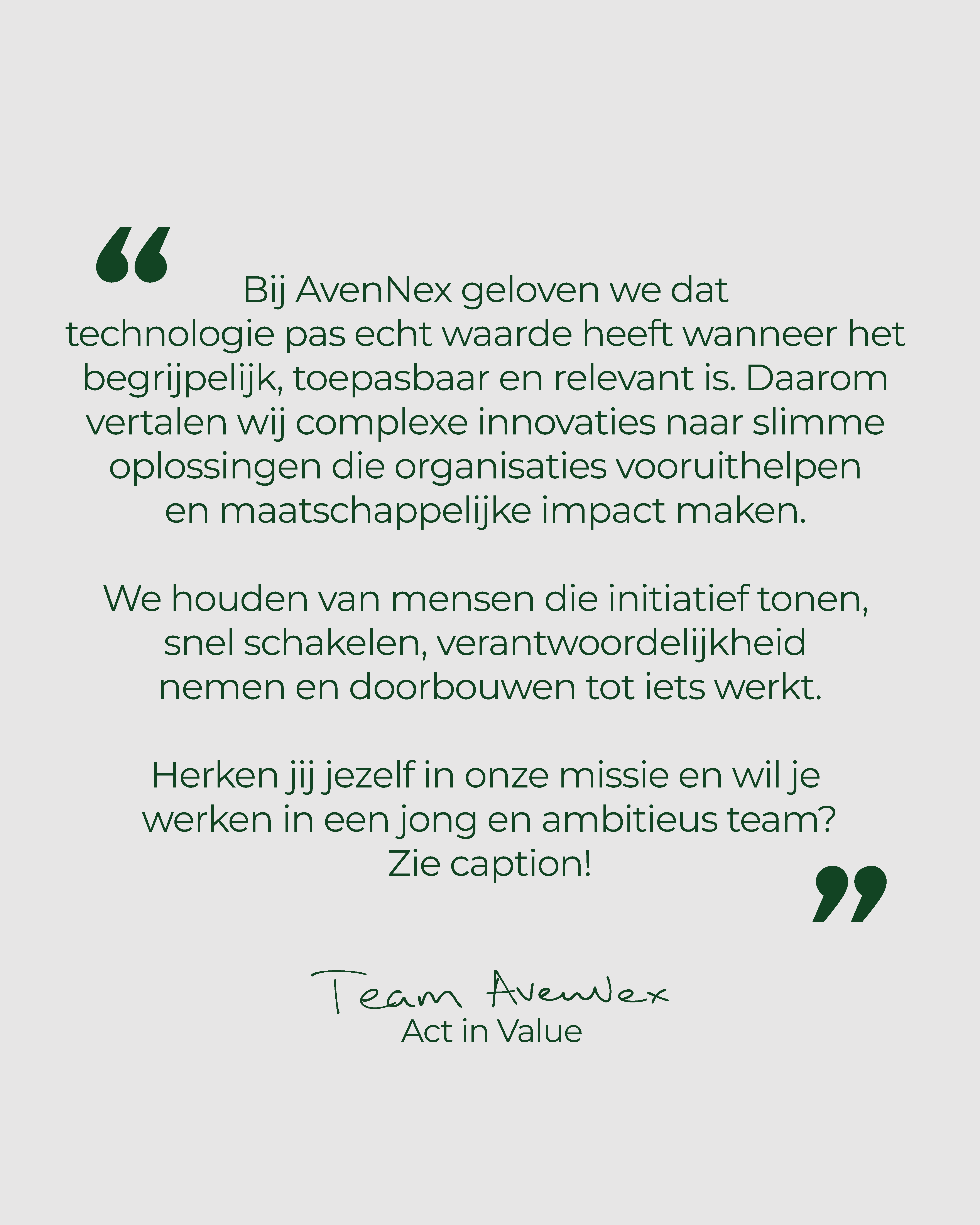 Nieuwe beweging AvenNex