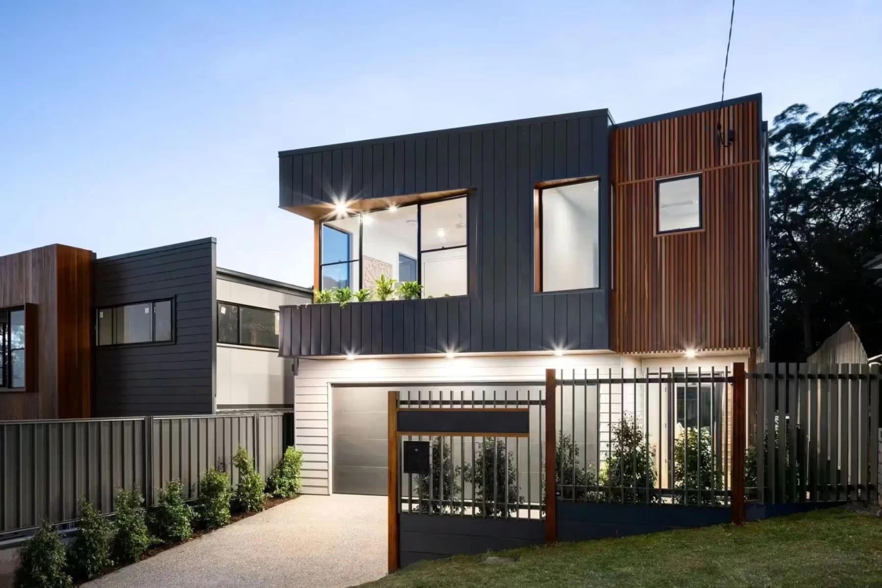 Front facade of Jacaranda House in. Brisbane