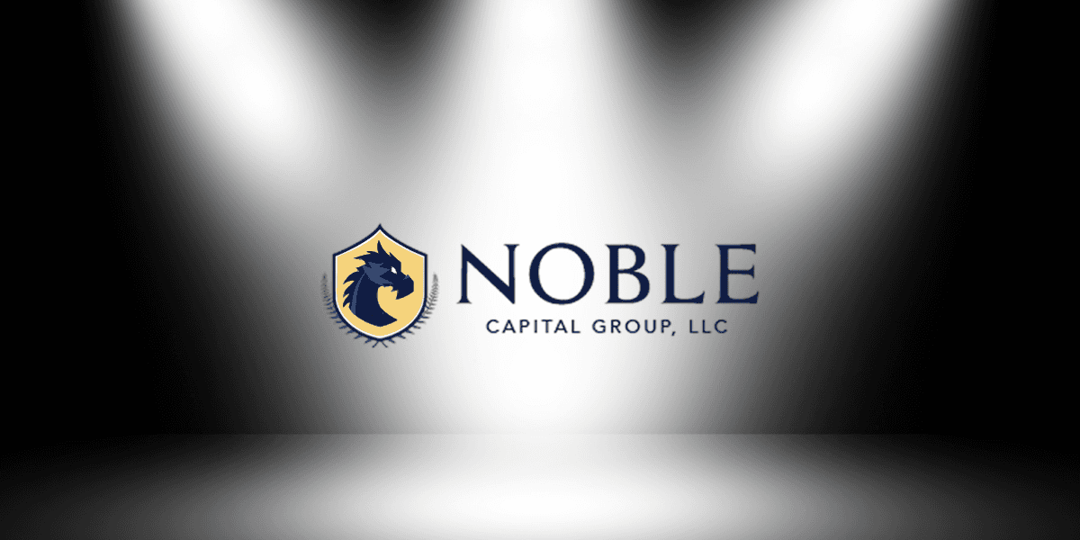 "Noble Capital Group logo, representing expert financial advisory services with a focus on healthcare professionals and long-term success."